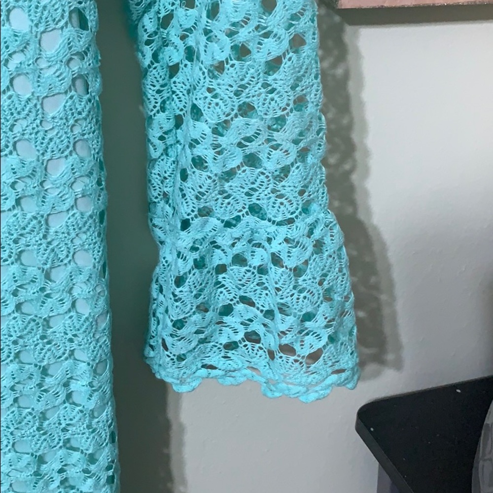 Adorable Seafoam Green Rabbit Rabbit Rabbit Dress - Picture 4 of 5
